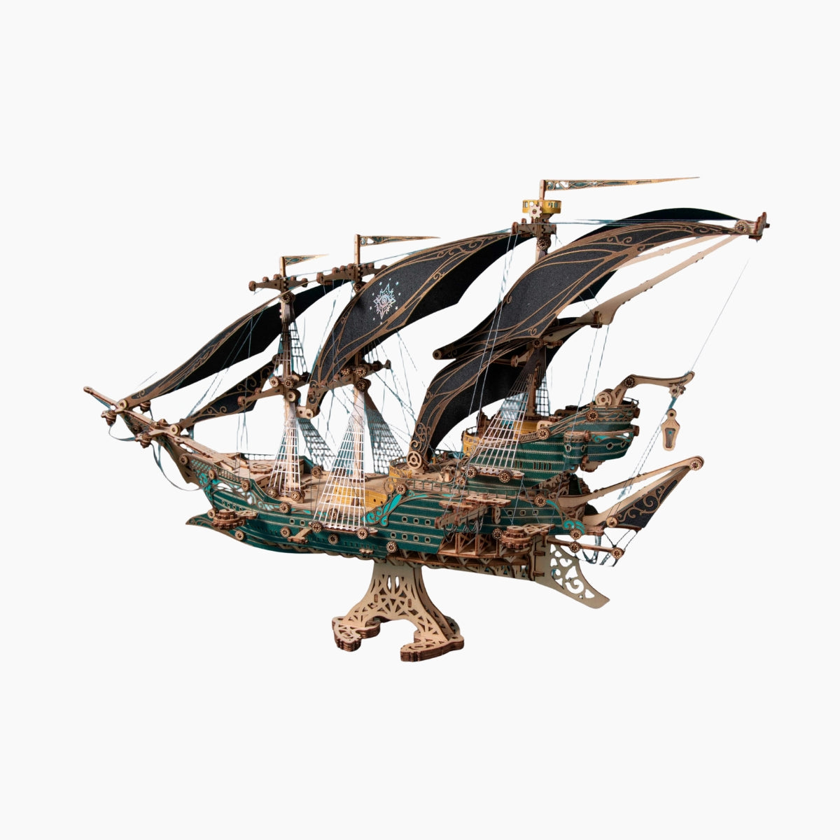 Future Pirate Ship Wooden 3D Puzzle Model