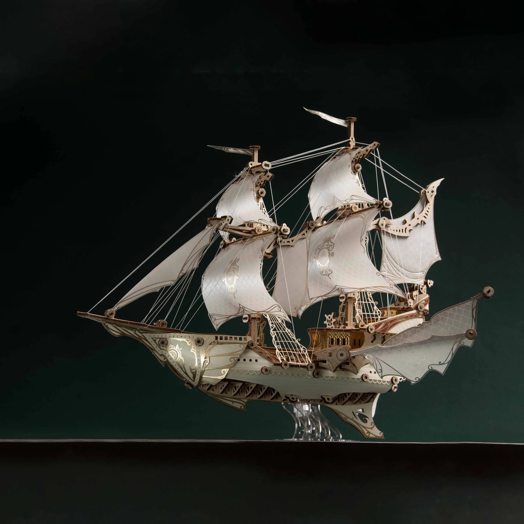 Fantasy Elfship Wooden 3D Puzzle Model Kit