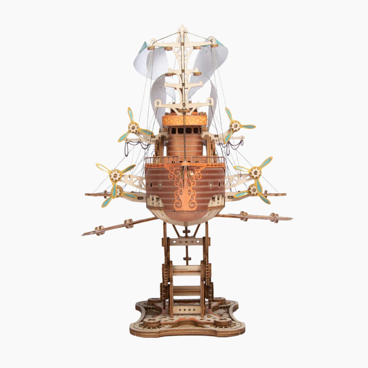Fantasy Airships Wooden 3D Model Kit