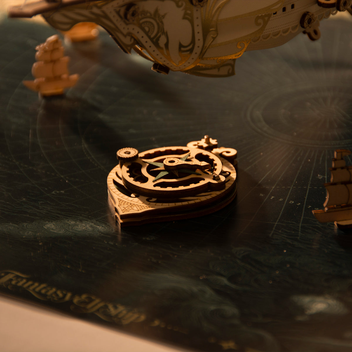 Fantasy Elfship Wooden 3D Puzzle Model Kit