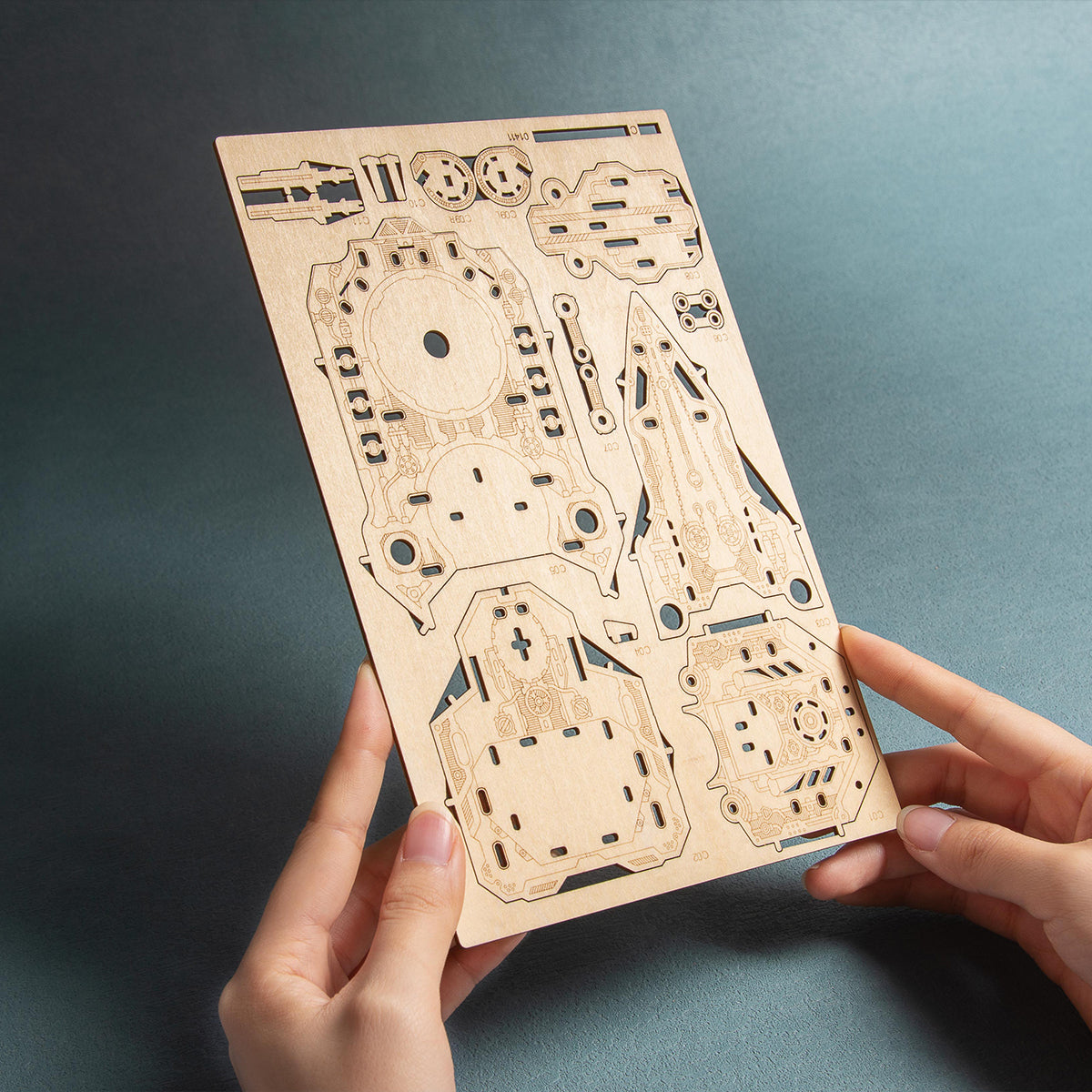 Space Warship Wooden 3D Puzzle Model Kit
