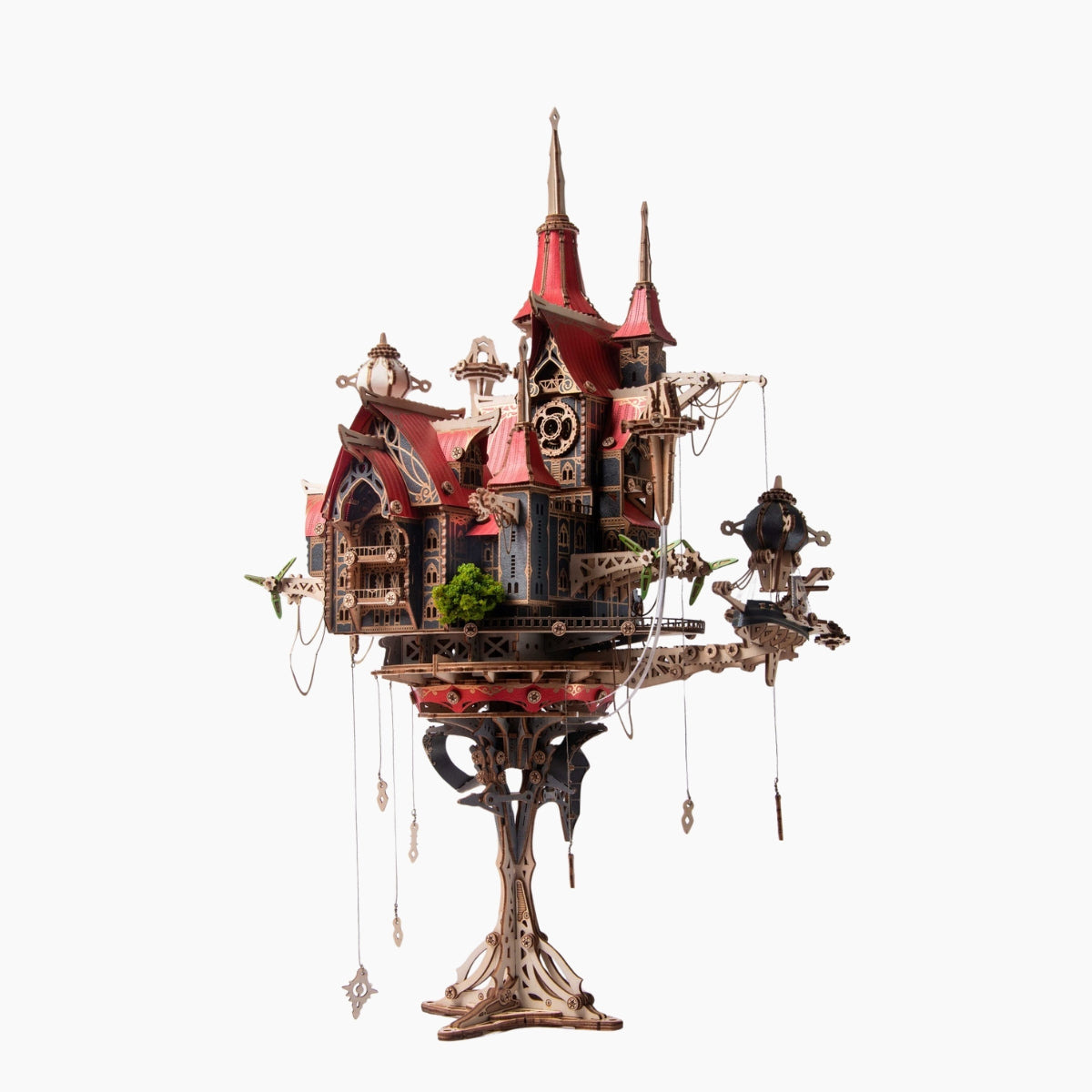 Fantasy Steam Castle Wooden 3D Model Kit