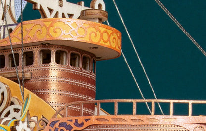Fantasy Airships Wooden 3D Model Kit