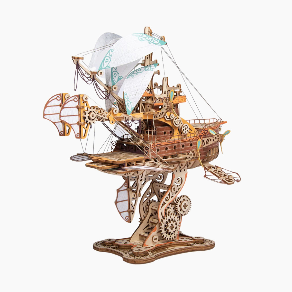 Fantasy Airships Wooden 3D Model Kit