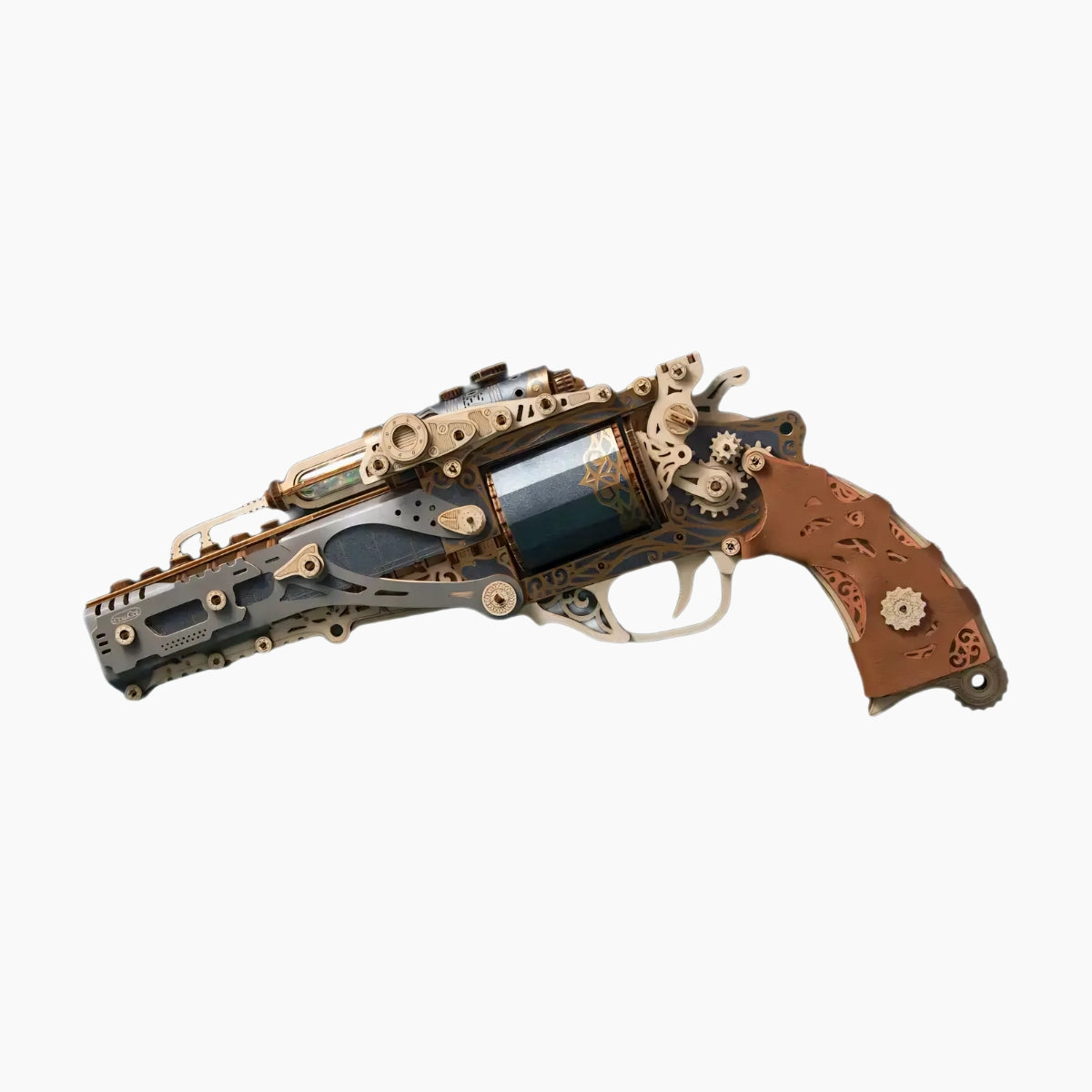 Steam Revolver Gun Wooden 3D Puzzle