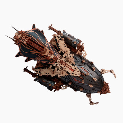 Steampunk Airships Wooden 3D Puzzle Kit