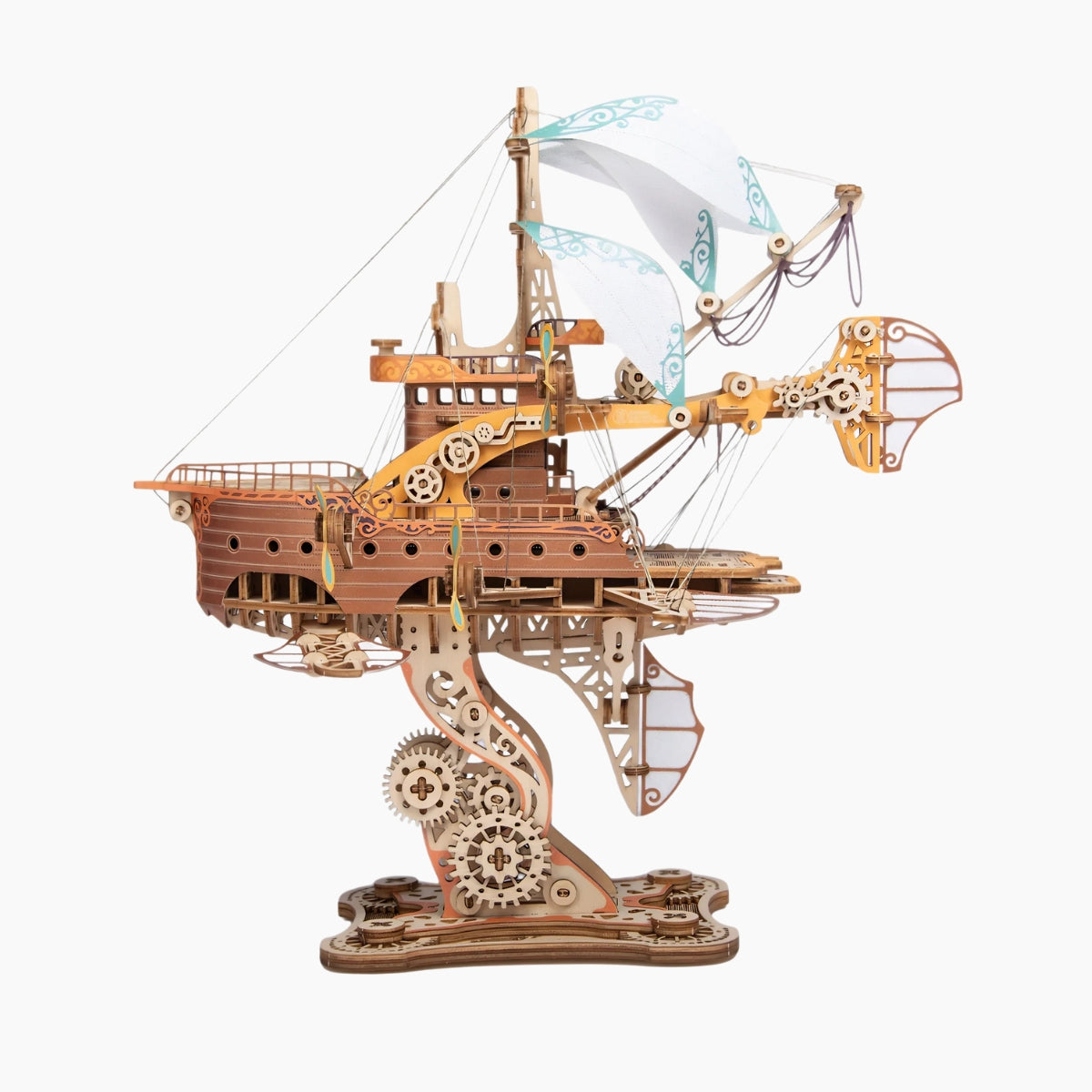 Fantasy Airships Wooden 3D Model Kit