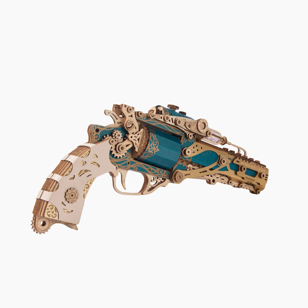 Steam Revolver Gun Wooden 3D Puzzle