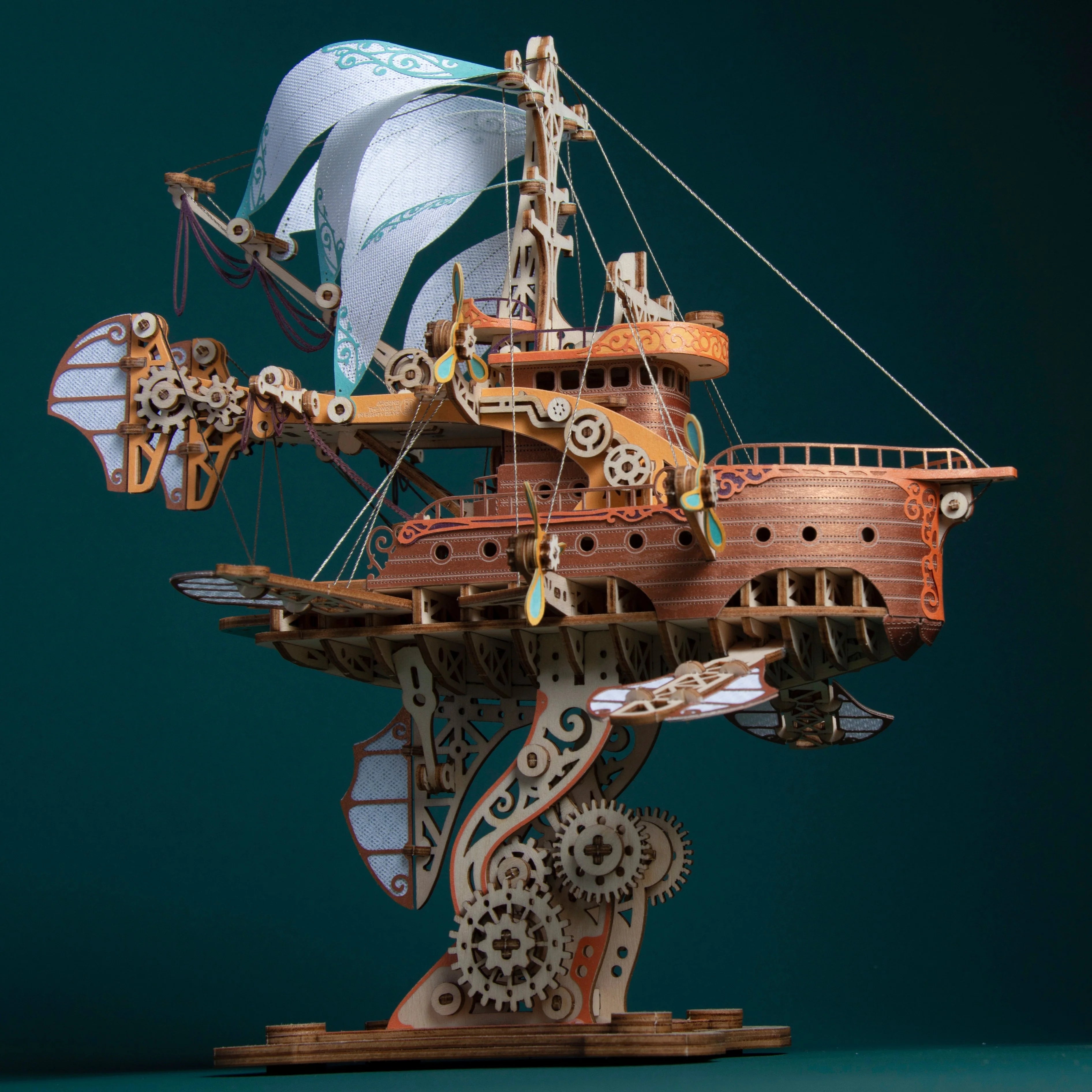 Fantasy Airships Wooden 3D Model Kit