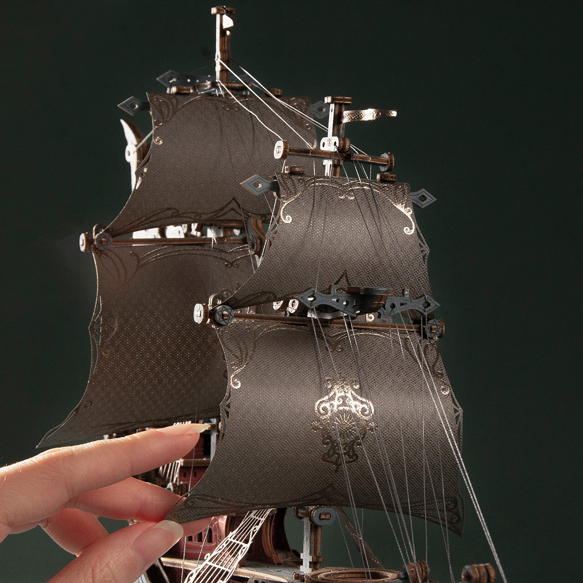 Fantasy Elfship Wooden 3D Puzzle Model Kit