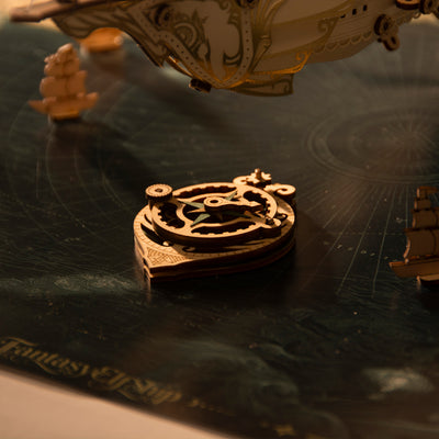 Fantasy Elfship Wooden 3D Puzzle Model Kit