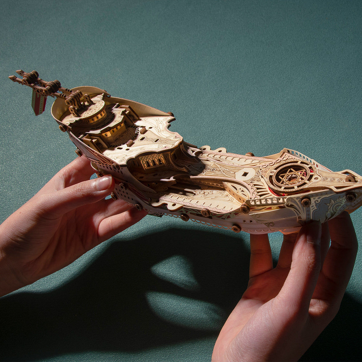 Fantasy Elfship Wooden 3D Puzzle Model Kit