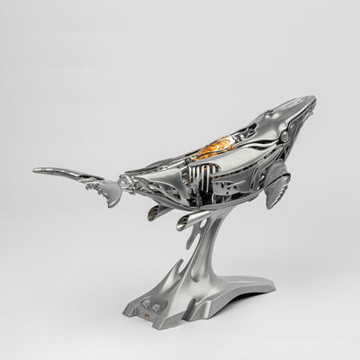 Humpback Whale Mechanical Metal 3D Puzzle Kit