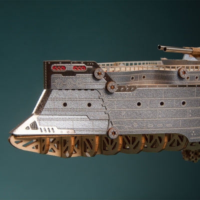 Space Warship Wooden 3D Puzzle Model Kit