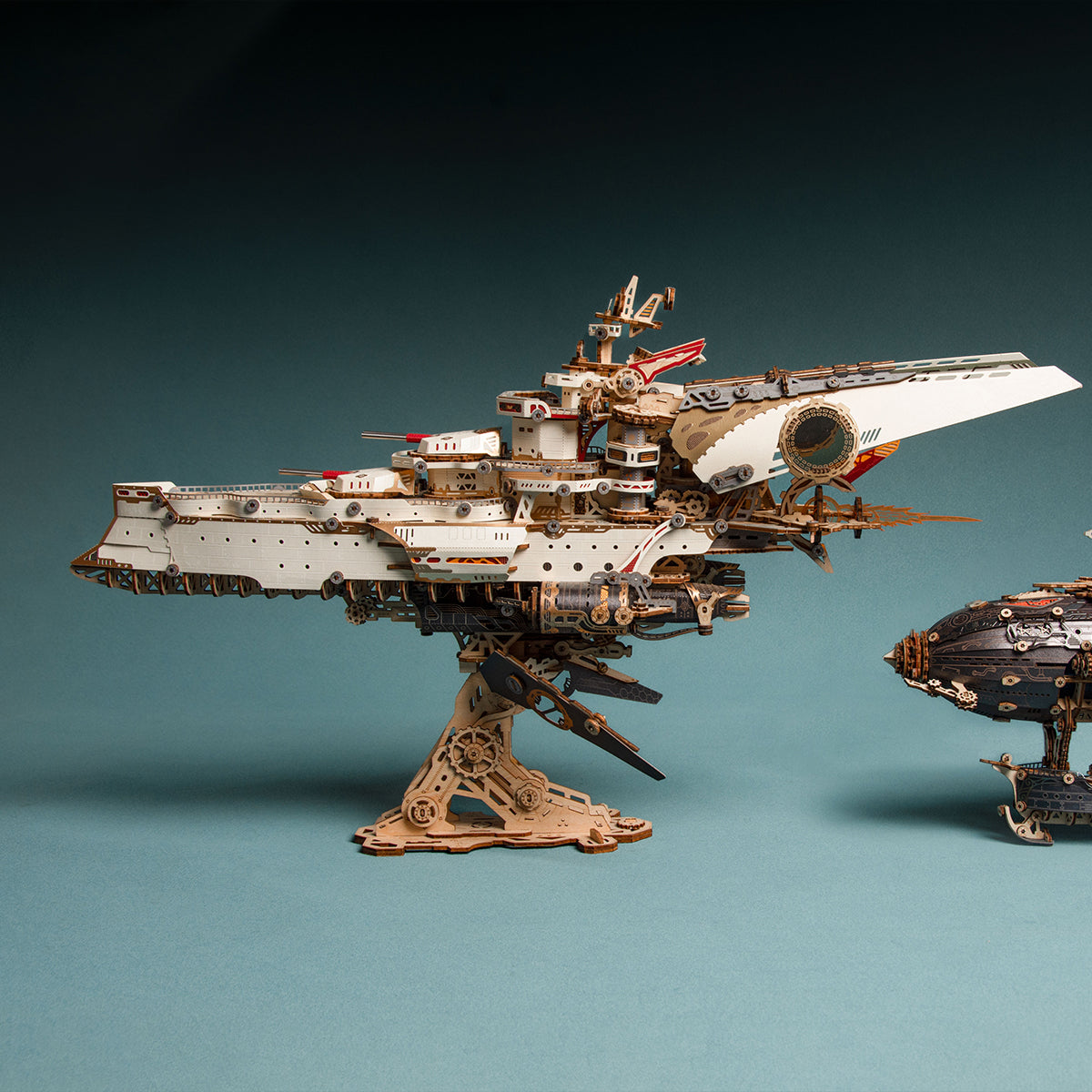 Space Warship Wooden 3D Puzzle Model Kit