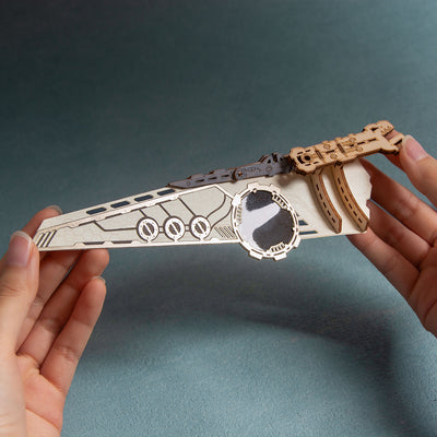 Space Warship Wooden 3D Puzzle Model Kit