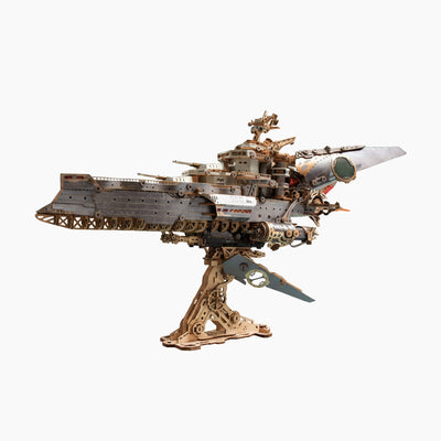 Space Warship Wooden 3D Puzzle Model Kit